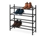 Huntington Home 4 Tier Expandable Shoe Rack In Use