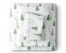 Huntington Home Twin Flannel Sheet Set Trees