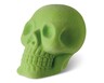 Huntington Home Flocked Skull Lime Green