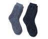 Adventuridge Ladies 2 Pack Brushed Winter Socks Black/Gray