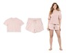 Crane Ladies Eco Loungewear Set Pink In Use