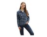 Adventuridge Ladies Flannel Shirt Blue In Use