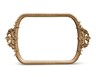 Huntington Home Gilt Mirror Tray Vintage Style Gold