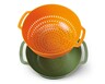 Crofton Bowl &amp; Colander Set Green and Orange
