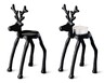 Merry Moments Tealight Holder Black Head Up Reindeer In Use