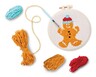 Smile! Punch Needle Kit Gingerbread Man/Snow Globe View 2