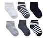 Lily &amp; Dan Toddlers 6pk Socks Minimalistic Pattern