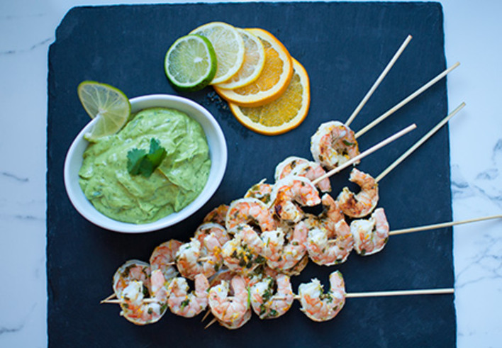 Citrus Garlic Shrimp Skewers | ALDI US