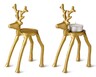 Merry Moments Tealight Holder Gold Head Up Reindeer In Use