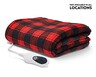 Biddeford 50&quot; x 60&quot; Heated Microplush Throw Red Check. Not available in all locations