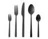 Crofton 20pc Cutlery Set Black Metallic