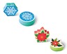 Joie Winter Sponges Snowflakes and Poinsettias