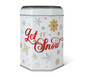 Benton&#039;s White Holiday Music Tin with Sugar Cookies