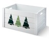 Huntington Home Winter Farmhouse Crate White with Trees