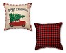 Merry Moments Holiday Decorative Pillow Square Truck