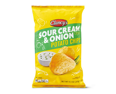 Sour Cream Onion Potato Chips Clancy S Aldi Us