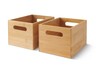 Huntington Home Bamboo Pantry Bin 2pk Closed