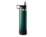 Crofton Stainless Steel Straw Lid Bottle Black/Green