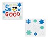 Merry Moments Holiday Gel Clings Snow Good and Snowflake