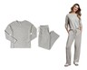 Serra Ladies 2 Piece Loungewear Set Grey In Use