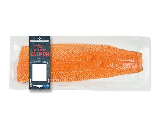 Fresh Atlantic Salmon Side View 1