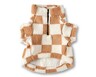 Heart to Tail Pet Quarter Zip or Shacket Beige/Tan Check