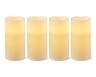 Huntington Home 4 Piece Flameless LED Candle Set Ivory Unscented