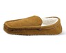 Serra Ladies Genuine Suede Slippers Brown