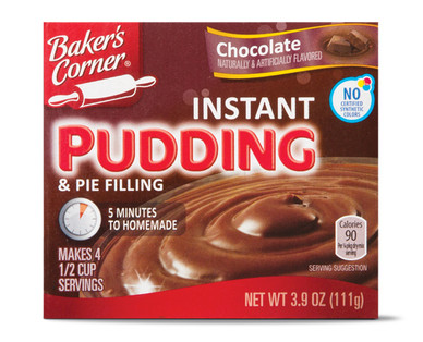 Baker's Corner Instant Chocolate Pudding Mix Regular or Sugar Free ...