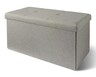 SOHL Furniture Rectangular Storage Ottoman Pavement