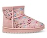 Lily &amp; Dan Toddler or Childrens Cozy Boots Pink Leopard