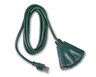 Bauhn Outdoor Extension 8ft 3 Prong 3 Outlet Fan Cord