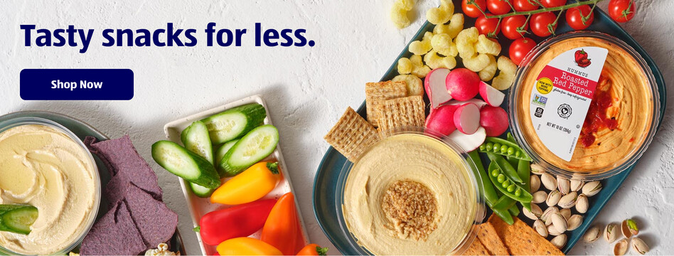 Tasty snacks for less. Shop Now.