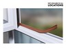 Easy Home Weatherstrip Seal Brown In Use View 1. Not available in all locations