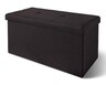 SOHL Furniture Rectangular Storage Ottoman Black