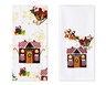 Merry Moments 2 Piece Holiday Towel Set Santa&#039;s Sleigh