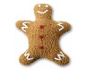 Merry Moments Holiday Sherpa Pillow Gingerbread Man