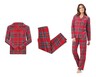 Serra Ladies Flannel Pajama Set Red In Use