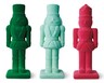 Merry Moments Holiday Figurine Green, Icy Blue and Hot Pink Nutcracker