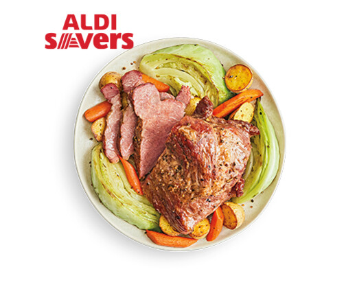 ALDI Savers Cattlemen&#039;s Ranch USDA Choice Corned Beef Brisket Point Cut