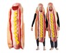 Halloween Adult Onesie Hotdog In Use