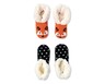 Serra Ladies 2 Pack Slipper Socks Polka Dot/Fox With Ears