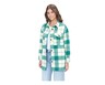 Serra Ladies Shacket Green Plaid In Use