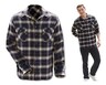 Adventuridge Men&#039;s Flannel Shirt Grey In Use