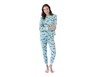 Serra Ladies 2 Piece Thermal Sleepwear Set Crew-Neck In Use