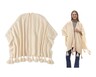 Serra Ladies Poncho Beige In Use