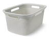 Ezy Storage Decorative Laundry Basket Light Gray