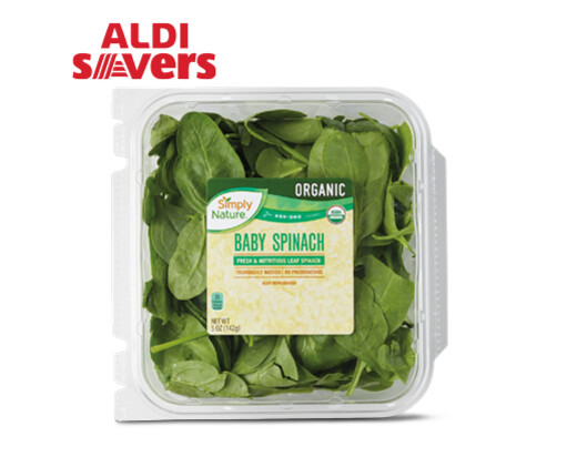 ALDI Savers Simply Nature Organic Baby Spinach