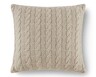 Huntington Home Cozy Accent Pillow Beige Cable Knit