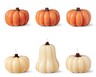 Huntington Home Molded Fall Candle Pack Orange Pumpkins and Cream Pumpkins &amp; Gourd